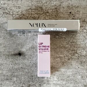 TIKTOK VIRAL! NELUX HYALURONIC ACID LIP PLUMPER & HYDRATING LIP BALM 2PC-LOT NEW